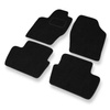 Alfombrillas de fieltro adecuadas para Citroen C4 I Hatchback, Berlina (2004-2013) - alfombras para coche - color negro