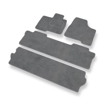 Alfombrillas de Velour adecuadas para Toyota Sienna II (2004-2010) - alfombras para coche - Premium color gris