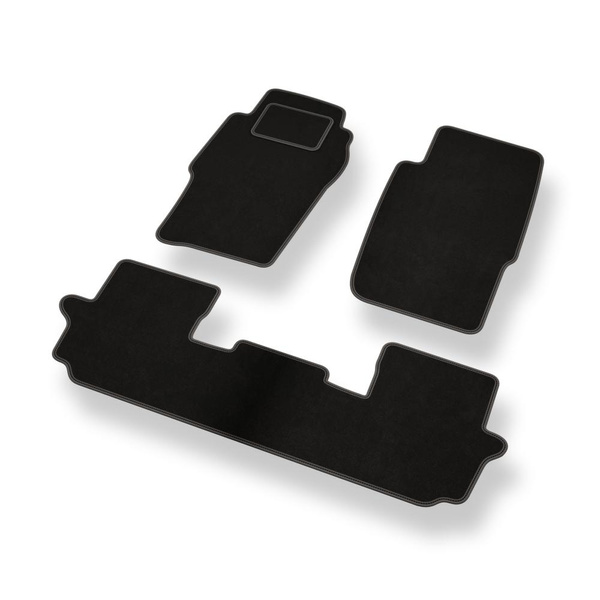 Alfombrillas de Velour adecuadas para Nissan Patrol GR SUV (1998-2010) 3 puertas - alfombras para coche - Premium color negro