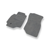 Alfombrillas de Velour adecuadas para Mitsubishi Lancer VII Familiar, Berlina (2003-2008) - alfombras para coche - Premium color gris