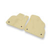 Alfombrillas de Velour adecuadas para Citroen DS5 Hatchback (2011-2015) - alfombras para coche - Premium color beige