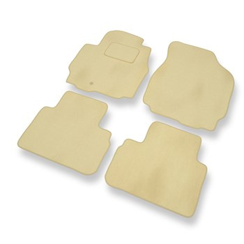 Alfombrillas de Velour adecuadas para Mazda Tribute II (2003-2007) - alfombras para coche - Premium color beige