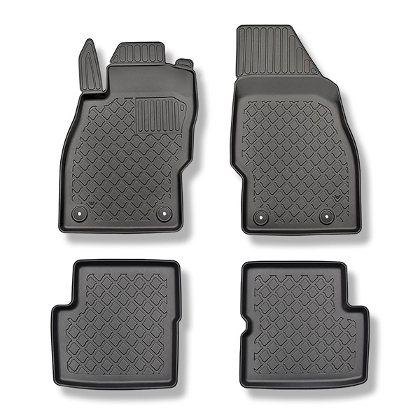 Alfombrillas de TPE adecuadas para Opel Corsa D IV Hatchback (2006-11.2014) - alfombras para coche