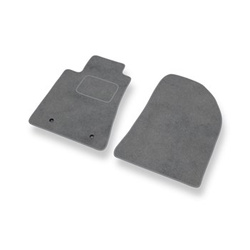 Alfombrillas de Velour adecuadas para Toyota Avensis II Familiar, Liftback, Berlina (2003-2008) - alfombras para coche - Premium color gris