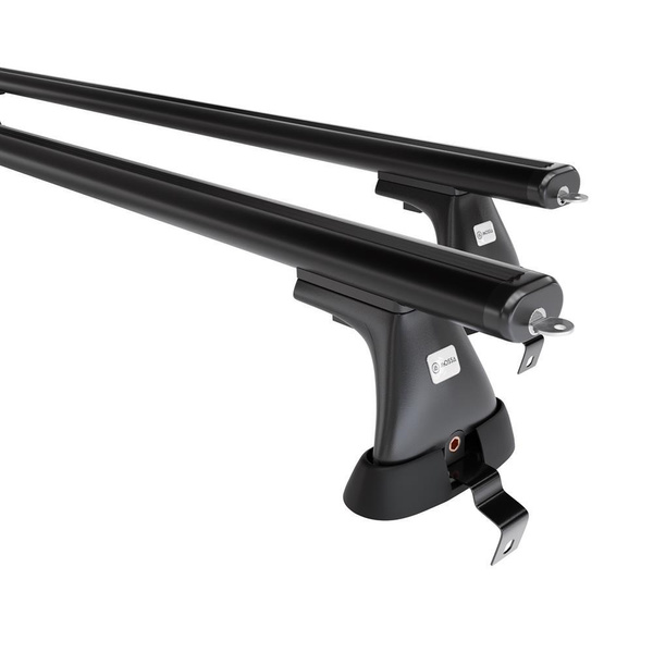 Portaequipajes de techo adecuadas para Skoda Rapid Spaceback Hatchback (2014-2019) - baca negra para coche - barras para techo de coche - sin puntos de montaje - aluminio