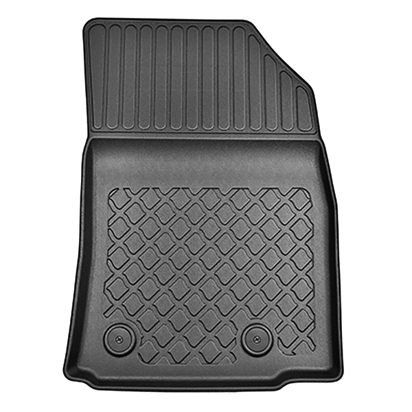 Conjunto de alfombrilla para maletero y alfombrillas para el interior del coche TPE para: Opel Crossland X SUV (06.2017-2021) - parte superior del maletero; modelos con base móvil del maletero (Flex Floor)