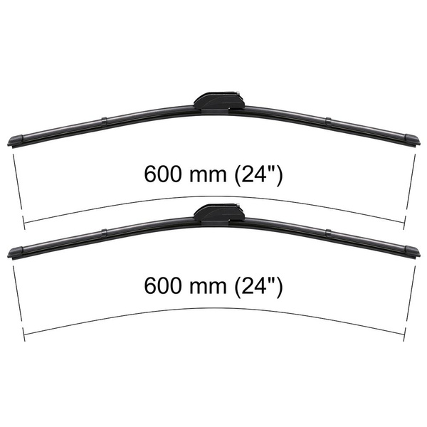 Escobillas limpiaparabrisas para la luna delantera para Renault Safrane Hatchback (04.1992-12.2000) - escobillas plana