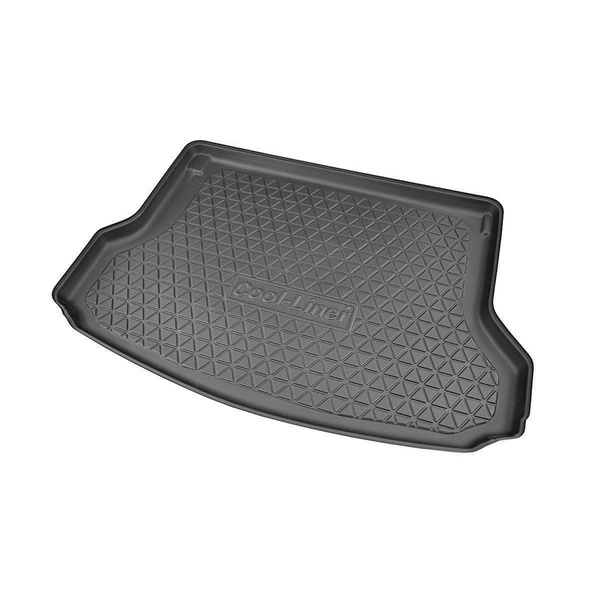 Alfombra para maletero adecuada para Nissan X-Trail III T32 Facelift SUV (09.2017-....) - Protector maletero - Alfombrilla maletero antideslizante - 5 plazas; parte superior del maletero (con base móvil)