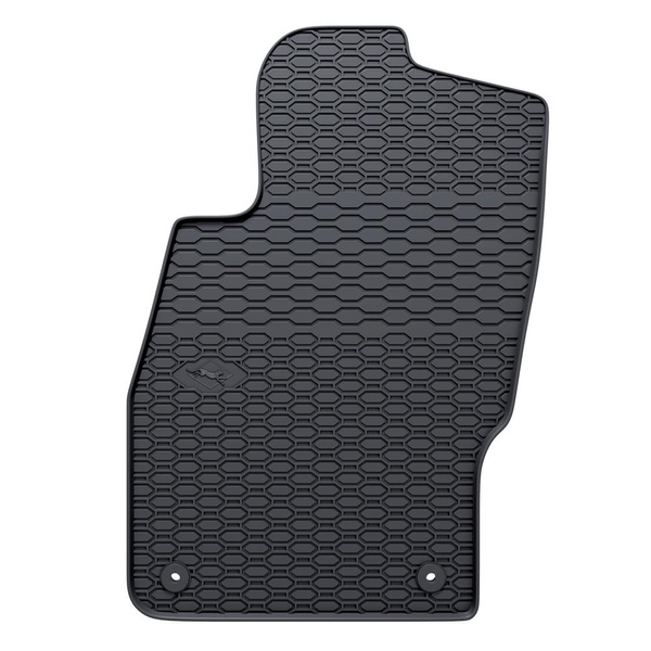 Alfombrillas de goma adecuadas para Opel Corsa D Hatchback (2006-2014) - alfombras para coche - negro - 4 unidades