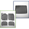 Conjunto de alfombrilla para maletero y alfombrillas para el interior del coche TPE para: Suzuki Vitara 1.5 Strong Hybrid SUV (03.2022-....) - maletero superior; suelo móvil en la posición superior; para las versiones Full Hybrid y Mild Hybrid