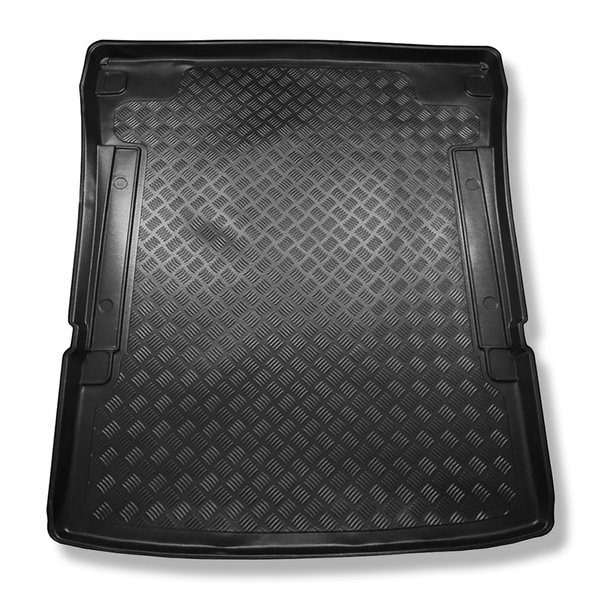 Alfombra para maletero adecuada para Volkswagen Caddy IV Maxi Furgoneta (10.2007-10.2020) - Protector maletero - Alfombrilla maletero antideslizante - Trendline, Comfortline, Highline; 5/7 plazas; tras la 2ª fila de asientos