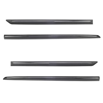 Protectores laterales negros para el coche Mercedes-Benz Classe E Berlina (2017-....) - (longitud de los protectores: 1070mm; 840mm)