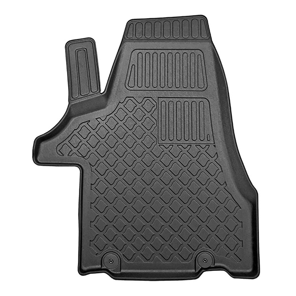 Conjunto de alfombrilla para maletero y alfombrillas para el interior del coche TPE para: Volkswagen Multivan T5 Furgonetaeta (2003-05.2015) - distancia larga entre ejes; tras la tercera fila de asientos