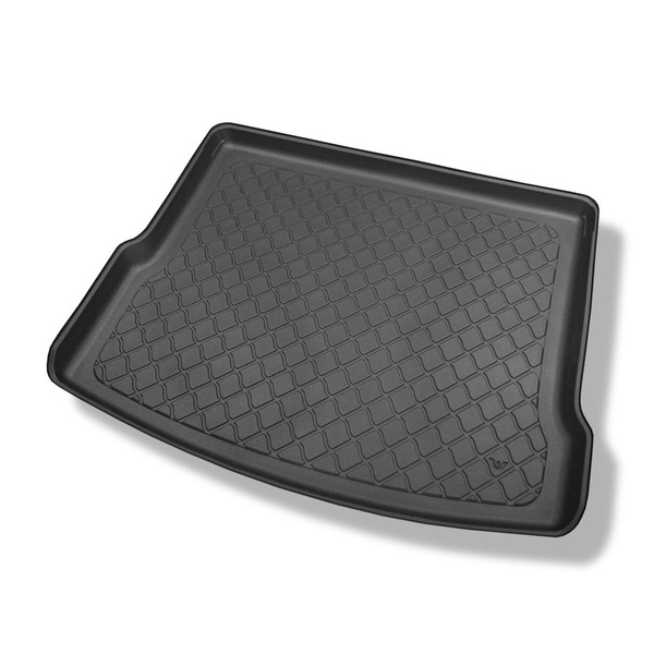 Conjunto de alfombrilla para maletero y alfombrillas para el interior del coche TPE para: Volkswagen Tiguan II SUV (05.2016-10.2023) - parte superior del maletero (entrada de carga plana); base móvil en la posición más alta; no adecuado para versión ehíbr