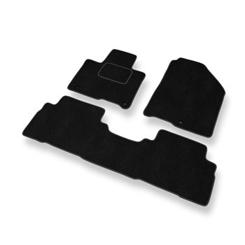 Alfombrillas de Velour adecuadas para Kia Sorento III (2014-2020) - alfombras para coche - Premium color negro