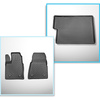 Conjunto de alfombrilla para maletero y alfombrillas para el interior del coche TPE para: Ford Tourneo Custom L2 Furgonetaeta (01.2013-2018)