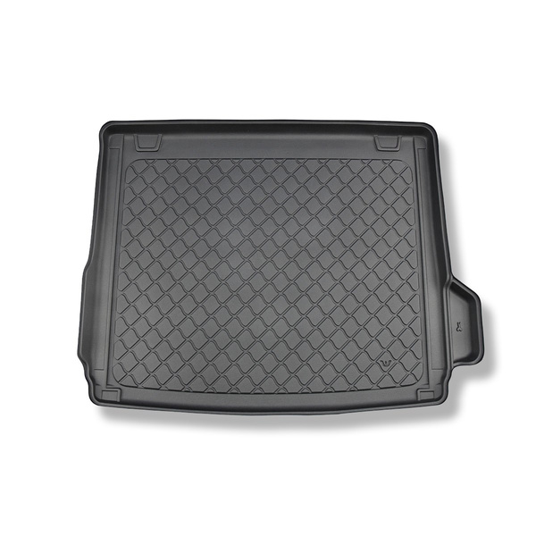 Alfombra para maletero adecuada para BMW iX3 G08 SUV (01.2021-....) - Protector maletero - Alfombrilla maletero antideslizante - también para modelos con carriles de sujeción; no adecuado para versión Plug-in híbrida
