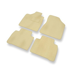 Alfombrillas de Velour adecuadas para Nissan Murano I SUV (2002-2007) - alfombras para coche - Premium color beige