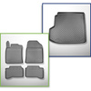 Conjunto de alfombrilla para maletero y alfombrillas para el interior del coche TPE para: Kia Ceed CD Plug-in Hybrid Familiar (01.2020-....)