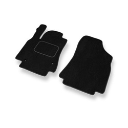 Alfombrillas de Velour adecuadas para Citroen Berlingo II Furgoneta (2008-2018) - alfombras para coche - Premium color negro