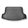 Alfombra para maletero adecuada para Honda Civic XI Hybrid e:HEV Hatchback (10.2022-....) - Protector maletero - Alfombrilla maletero antideslizante - con / sin subwoofer; posibilidad de cortar el hueco derecho