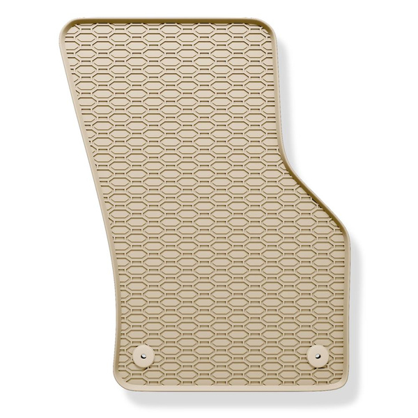 Alfombrillas de goma adecuadas para Volkswagen Passat B8 Berlina, Variant (2014-2023) - alfombras para coche - beige - 4 unidades