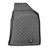 Conjunto de alfombrilla para maletero y alfombrillas para el interior del coche TPE para: Ssangyong Korando IV C300 SUV (09.2019-....) - maletero superior; modelos con suelo móvil de maletero; la cavidad izquierda y/o derecha se puede cortar; no para la v