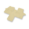 Alfombrillas de Velour adecuadas para Mercedes-Benz Vito W638 Furgoneta (1996-2003) - alfombras para coche - Premium color beige