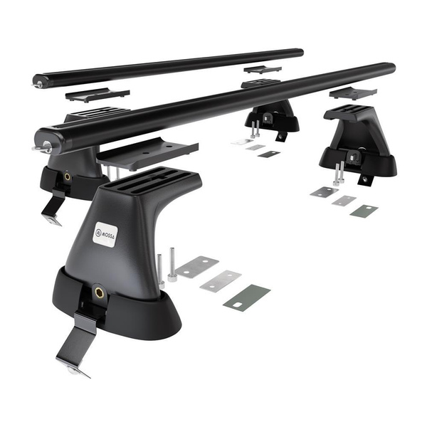 Portaequipajes de techo adecuadas para Ford Focus mk III Hatchback (2011-2018) - baca negra para coche - barras para techo de coche - sin puntos de montaje - aluminio