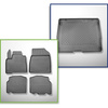 Conjunto de alfombrilla para maletero y alfombrillas para el interior del coche TPE para: Mercedes-Benz Citan W420 Tourer (10.2021-....) - 5 plazas; separación corta de eje; no para la versión eléctrica