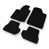 Alfombrillas de Velour adecuadas para Citroen C2 Hatchback (2003-2010) - alfombras para coche - Premium color negro