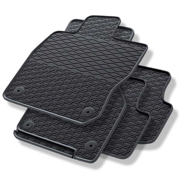 Alfombrillas de goma adecuadas para Audi A3 8Y (2020-....) - alfombras para coche - negro