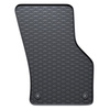 Alfombrillas de goma adecuadas para Seat Leon III Hatchback, Sportstourer (2012-2020) - alfombras para coche - negro - 2 unidades