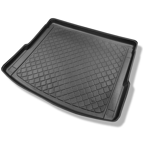 Conjunto de alfombrilla para maletero y alfombrillas para el interior del coche TPE para: Audi Q5 II FY SUV (01.2017-08.2024) - también para modelos con carriles de sujeción; no adecuado para versión TFSI e plug-in híbrida; asiento trasero corredizo
