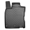 Conjunto de alfombrilla para maletero y alfombrillas para el interior del coche TPE para: Nissan Qashqai II J11 Crossover (02.2014-05.2021) - parte inferior del maletero con rueda de repuesto provisional (base doble sacada del maletero)