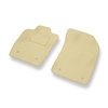 Alfombrillas de Velour adecuadas para Audi A1 I 8X (2010-2018) - alfombras para coche - Premium color beige