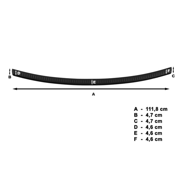 Protector negro en el parachoques trasero Nissan Qashqai +2 Crossover (2009-2013)