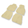 Alfombrillas de Velour adecuadas para Audi A6 II C5 Avant, Sedan (1997-2004) - alfombras para coche - Premium color beige