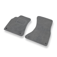 Alfombrillas de Velour adecuadas para Audi A4 IV B8 (2008-2015) - alfombras para coche - Premium color gris