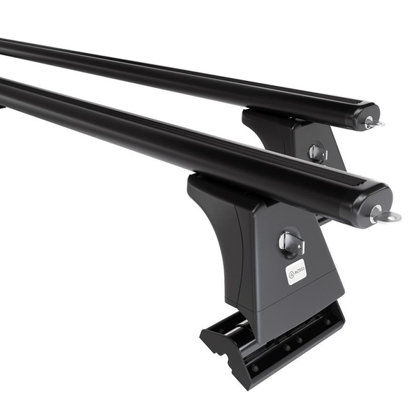 Portaequipajes de techo adecuadas para BMW 5 G30 Berlina (2017-2023) - baca negra para coche - barras para techo de coche - puntos de montaje - aluminio