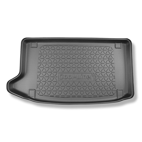 Alfombra para maletero adecuada para Kia e-Soul SUV (05.2019-....) - Protector maletero - Alfombrilla maletero antideslizante - maletero superior; doble suelo en la posición superior