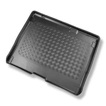 Alfombra para maletero adecuada para Renault Kangoo III Furgoneta (06.2021-....) - Protector maletero - Alfombrilla maletero antideslizante - 5 plazas; distancia entre ejes corta