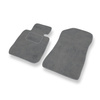 Alfombrillas de Velour adecuadas para BMW 1 E81/E87 Coupé, Hatchback (2004-2013) - alfombras para coche - Premium color gris