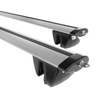 Portaequipajes de techo adecuadas para Kia Carens mk II Monovolumen (2002-2006) - baca plata para coche - barras para techo de coche - railing - aluminio