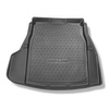 Alfombra para maletero adecuada para BMW 5 E60 Berlina (07.2003-02.2010) - Protector maletero - Alfombrilla maletero antideslizante - con compartimentos izquierdo y derecho