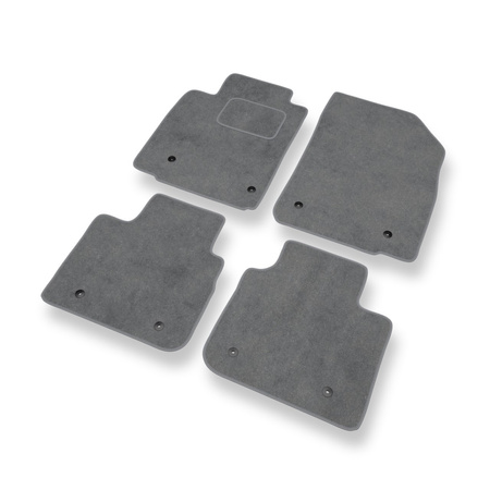 Alfombrillas de Velour adecuadas para Lexus LS IV XF40 (2006-2010) - alfombras para coche - Premium color gris