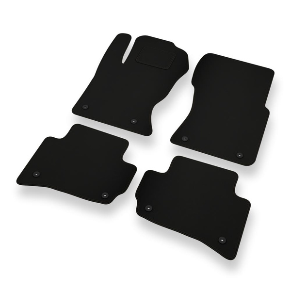 Alfombrillas de fieltro adecuadas para Jaguar F-Pace SUV (2016-....) - alfombras para coche - color negro