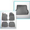 Conjunto de alfombrilla para maletero y alfombrillas para el interior del coche TPE para: Subaru Outback VI (BT) Familiar (05.2021-....) - con/sin subwoofer