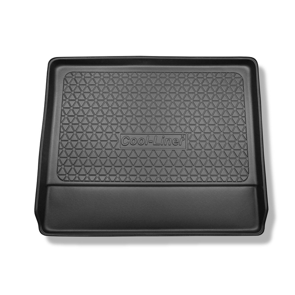 Alfombra para maletero adecuada para Jeep Commander XK SUV (2006-2010) - Protector maletero - Alfombrilla maletero antideslizante - 7 plazas; 3a fila abatible