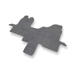 Alfombrillas de Velour adecuadas para Ford Transit VII Furgoneta (2006-2013) - alfombras para coche - Premium color gris